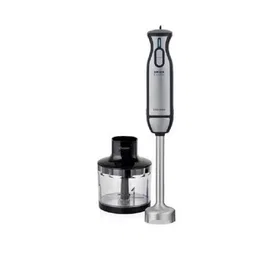Haeger Batidora de mano Extreme Chopper 1000W con 2 velocidades, eje desmontable acero inoxidable y picadora